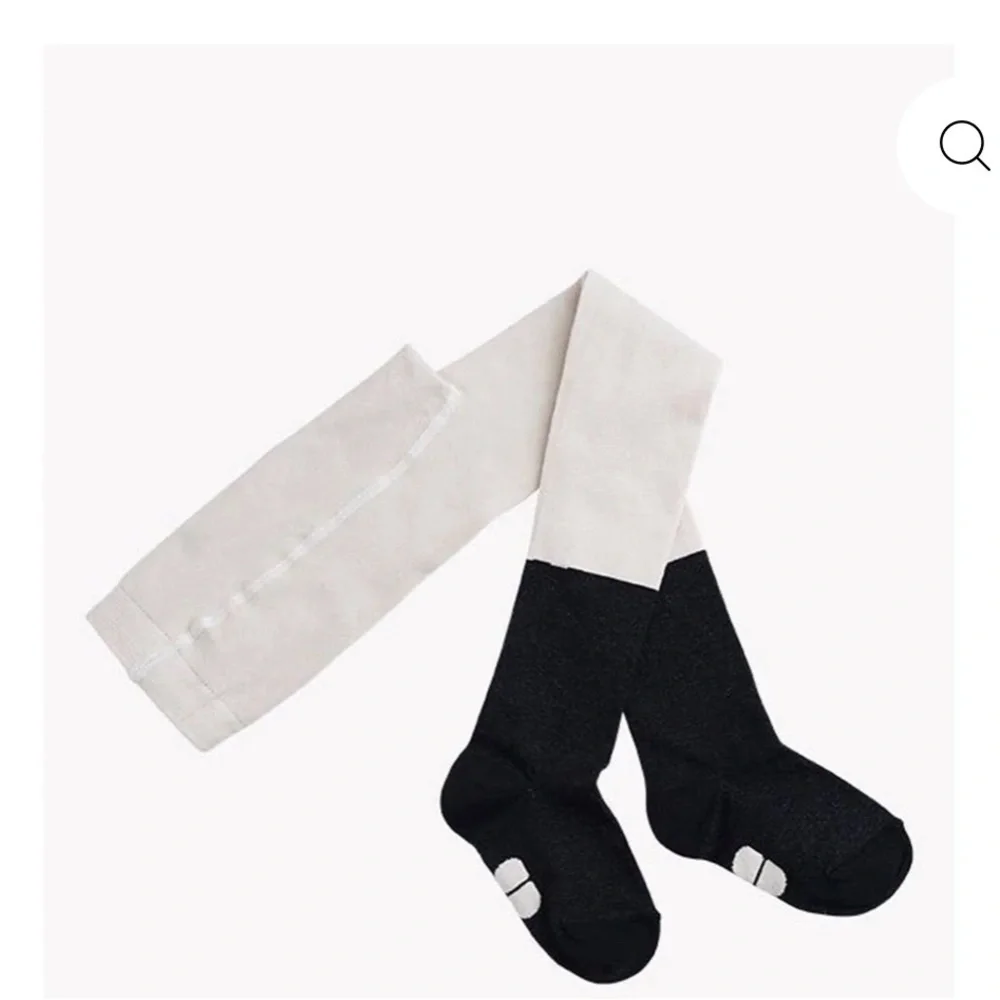 Chic Black and cream Kids' Tights euro 98/104. Papu Stories